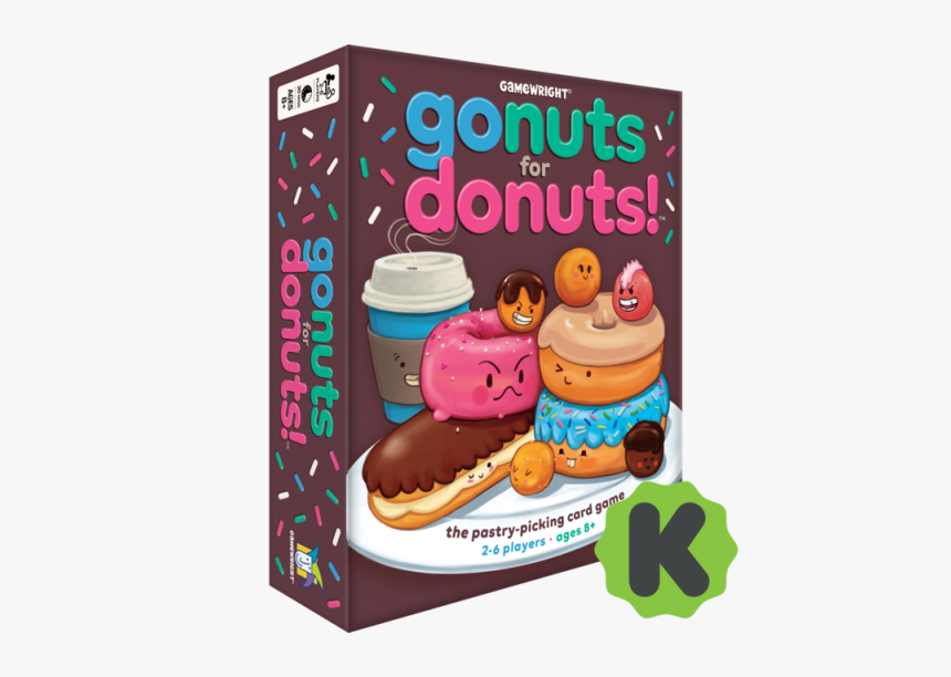 Gnfd001ksd-front - Gamewright Go Nuts For Donuts, HD Png Download, Free Download