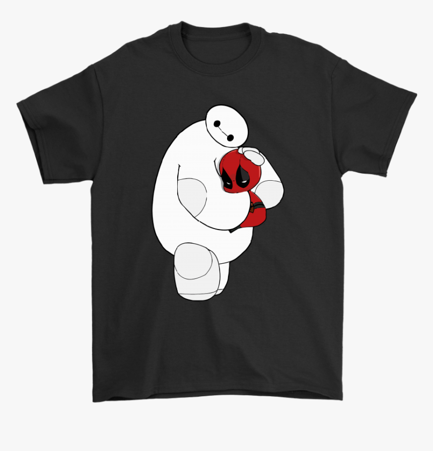 Baymax Hug Deadpool The Big Hero Disney Marvel Mashup - Bernie Rainbow Unicorn Shirt, HD Png Download, Free Download