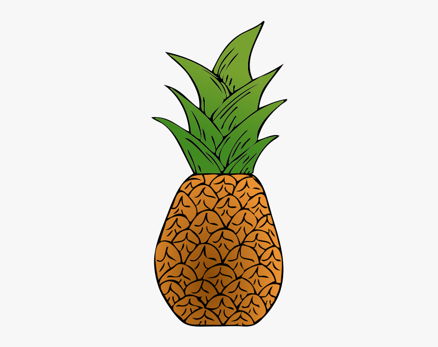 Vector Image Of Tropical Pineapple - Клипарт Ананас, HD Png Download, Free Download