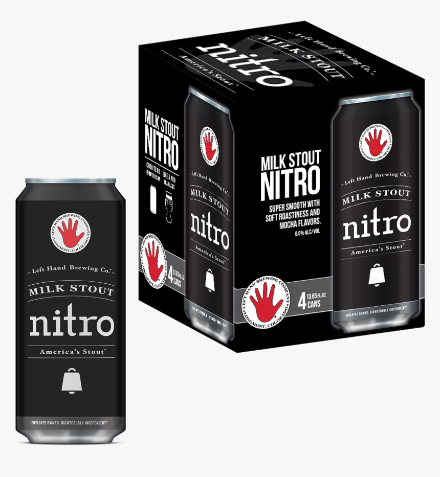 Left Hand Nitro Milk Stout Cans, HD Png Download, Free Download