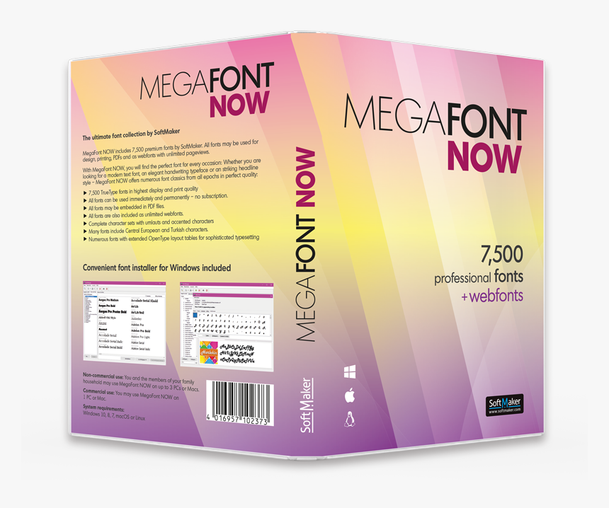 Megafont Now - Box - Flyer, HD Png Download, Free Download