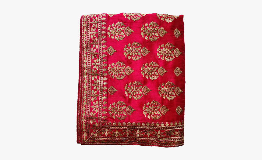 Pink Silk Saree - Lace, HD Png Download, Free Download