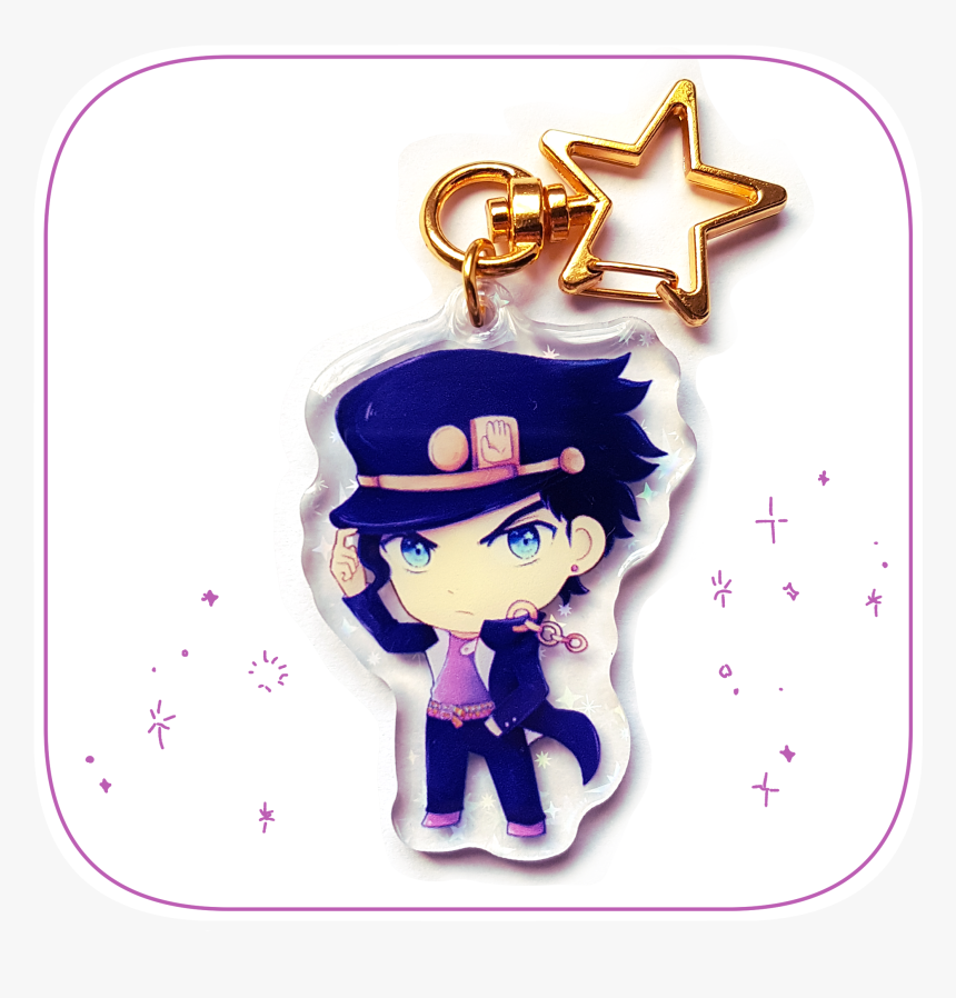 Image Of Jjba Jotaro Kujo Holographic Acrylic Charm - Cartoon, HD Png Download, Free Download