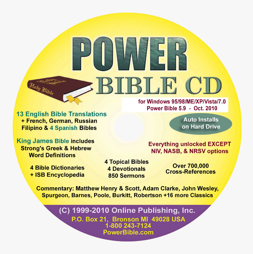 Power Bible Cd, HD Png Download, Free Download