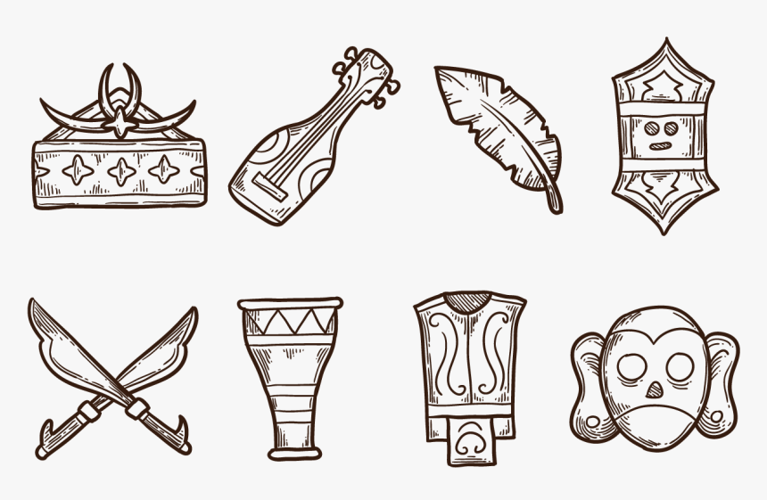 Dayak Icons Vector - Dayak Shield Vector, HD Png Download, Free Download