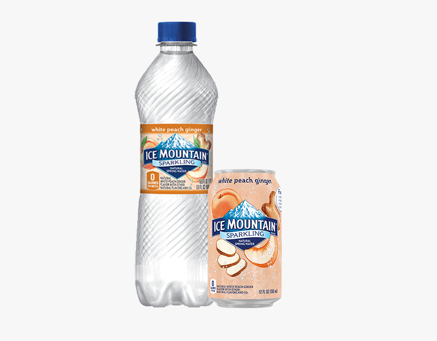 Ice Mountain Sparkling Water White Peach Ginger, HD Png Download, Free Download