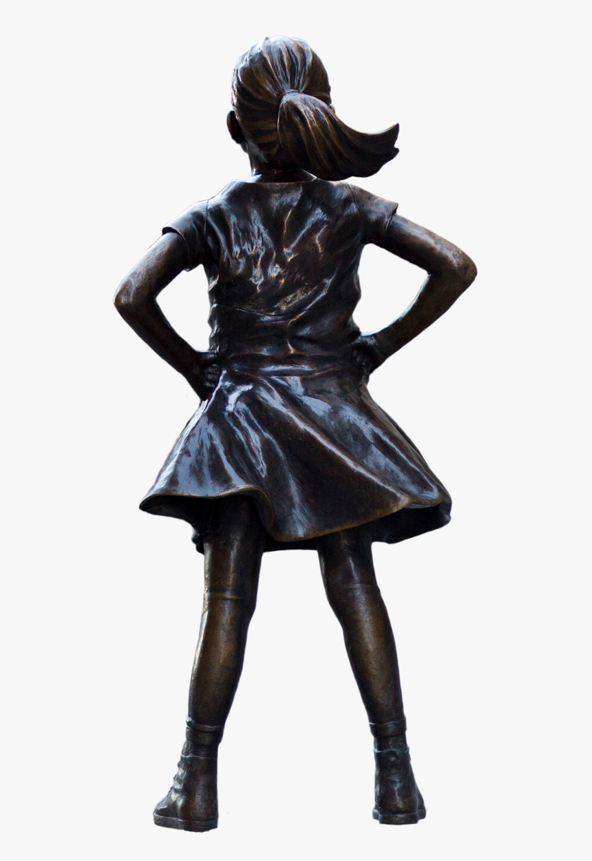Fearless Girl Drawing Black And White, HD Png Download kindpng