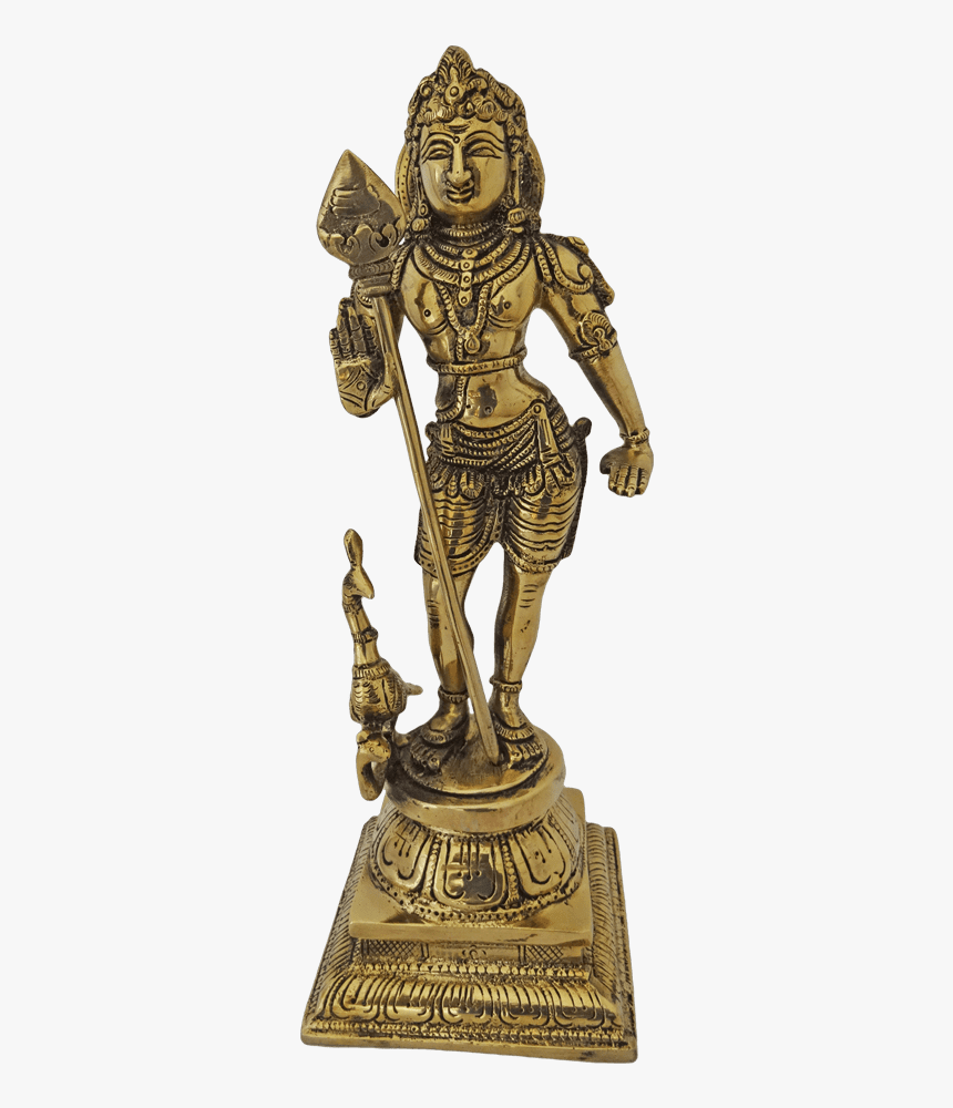 Holy Tamil Hindu God Murugar Brass Statue, 4 X 11 Inch, - Statue, HD ...