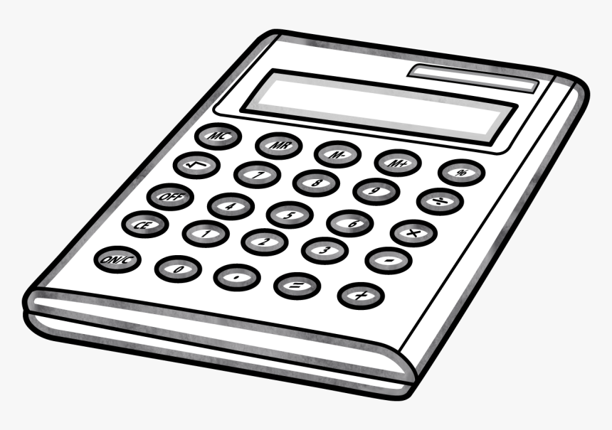 Equipment Academic Technology Launchpad - Outline Drawing Of Calculator, HD Png Download, Free Download