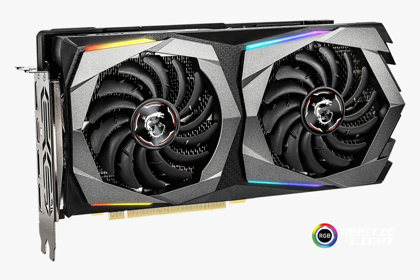 Msi Geforce Rtx 2060 Graphics Card Facing Forward Horizontally - Msi Rtx 2060 Gaming Z, HD Png Download, Free Download