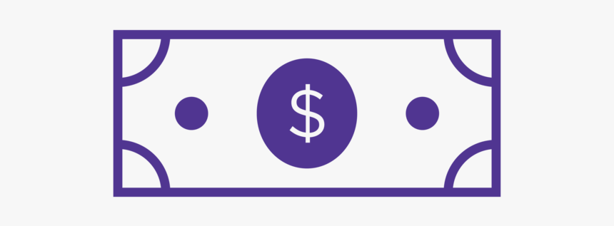 Icons Black Revenue Purple - Cash Black And White, HD Png Download, Free Download