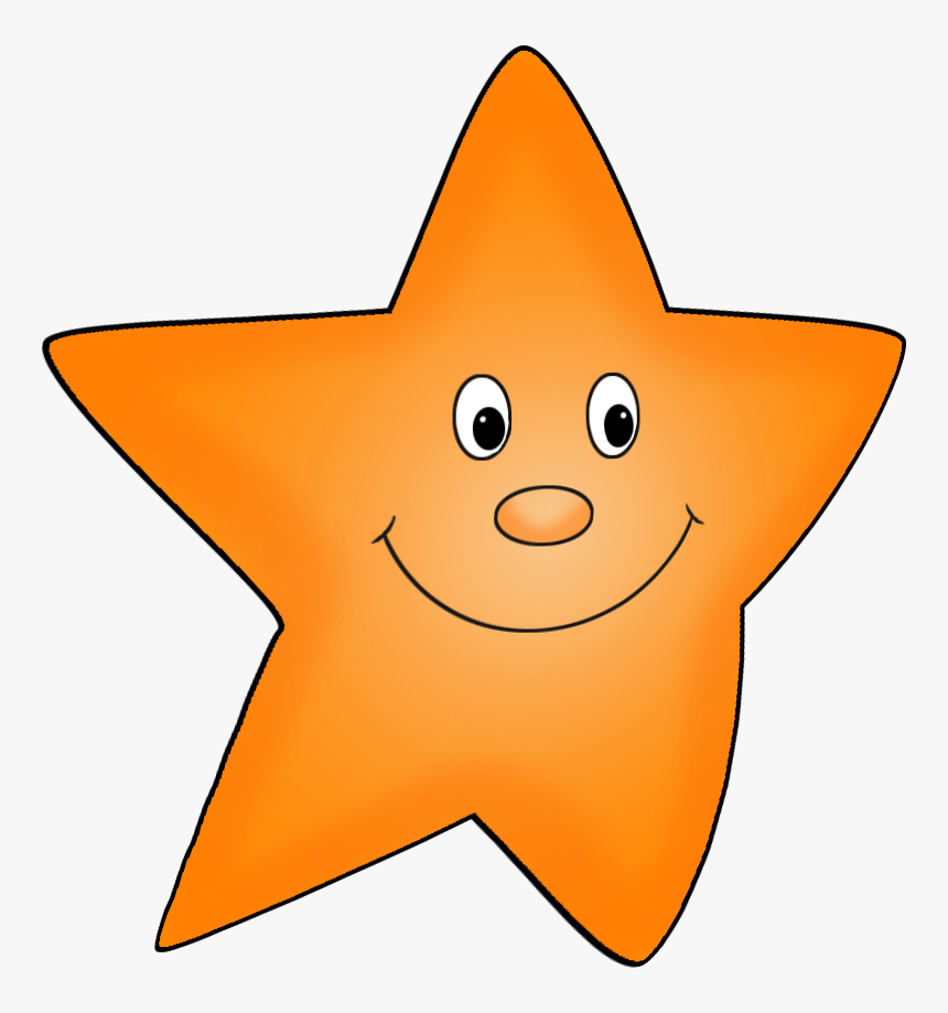 Sleeping Star Cliparts - Star Clipart Smiley, HD Png Download - kindpng