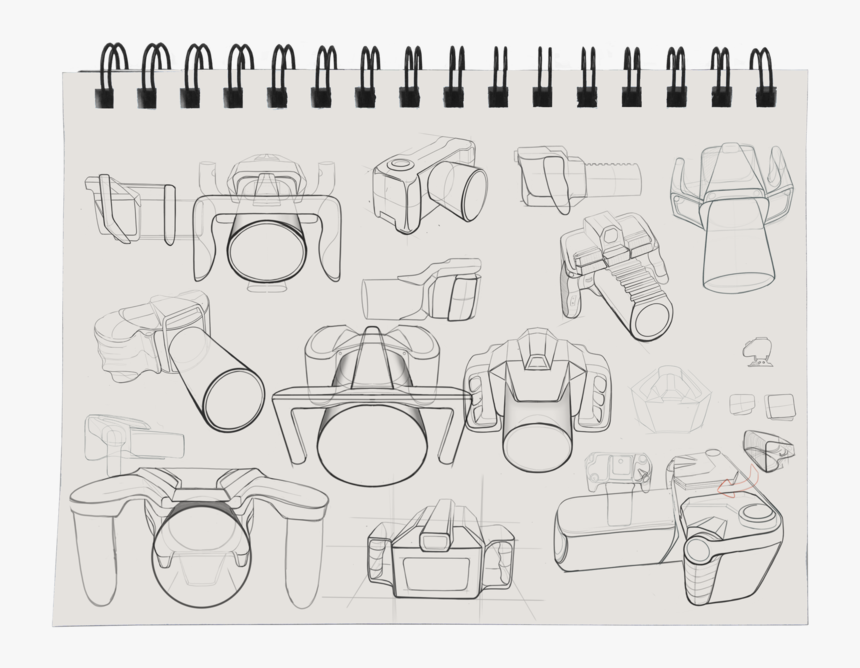 Camera Combine Sketches Notepad1, HD Png Download, Free Download