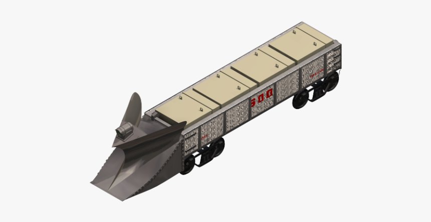 Train Snow Plow 3ds Max Model - Trailer, HD Png Download, Free Download