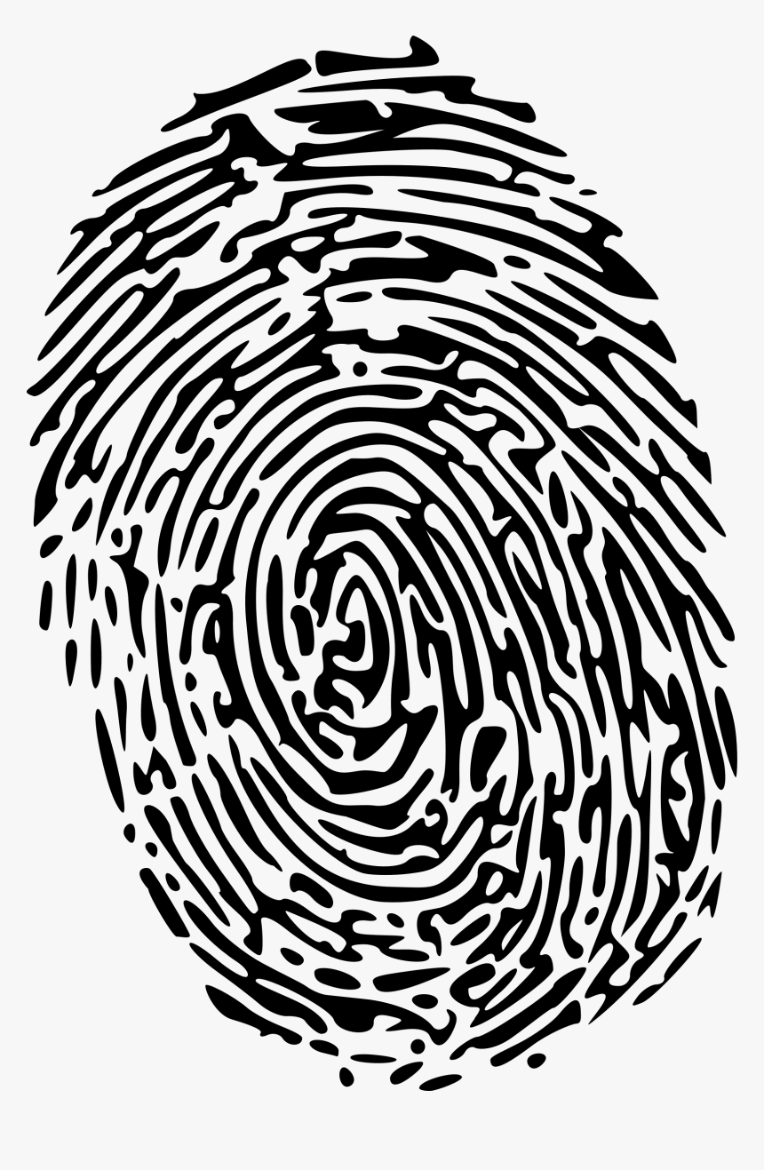 Huella Digital Blanca Y Negra - Fingerprint Transparent Background, HD Png Download, Free Download