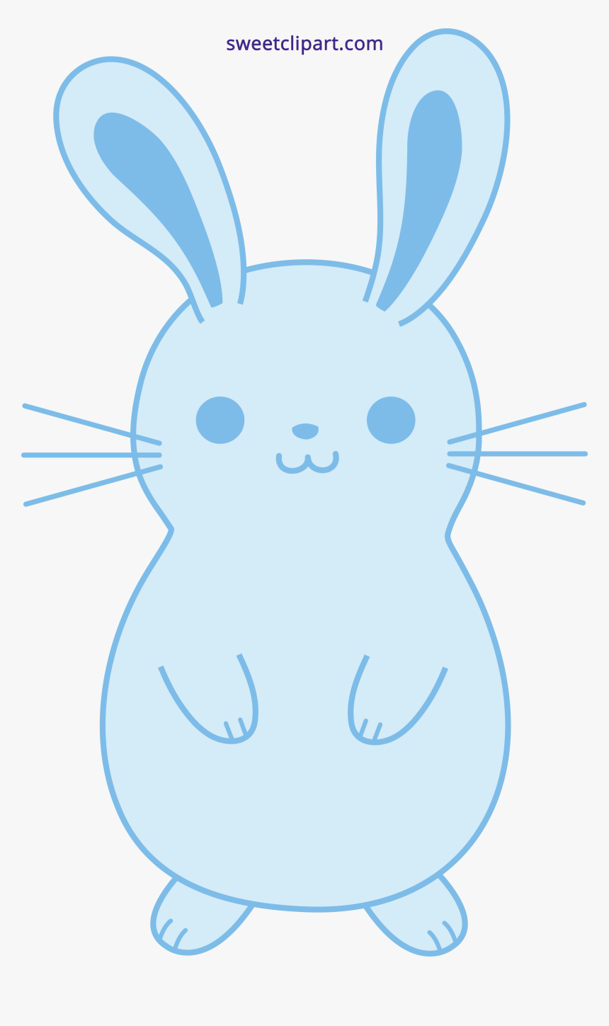 Bunny Rabbit Clipart - Cute Fat Easter Bunny, HD Png Download, Free Download