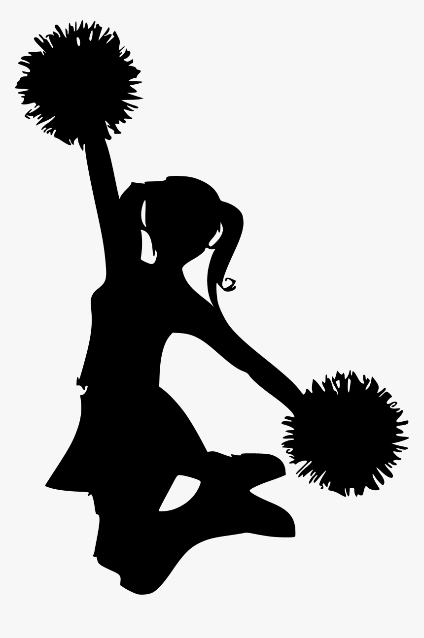 Clip And Cheerleader Picture - Pom Cheerleader, HD Png Download -