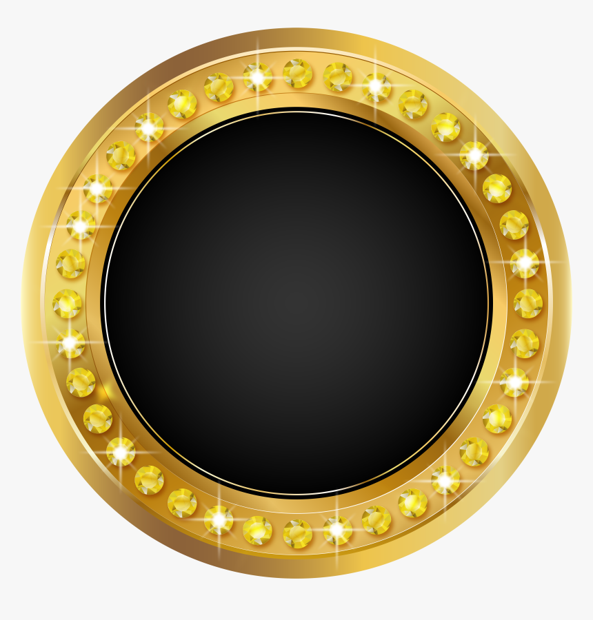 Black And Gold Circle, HD Png Download - kindpng