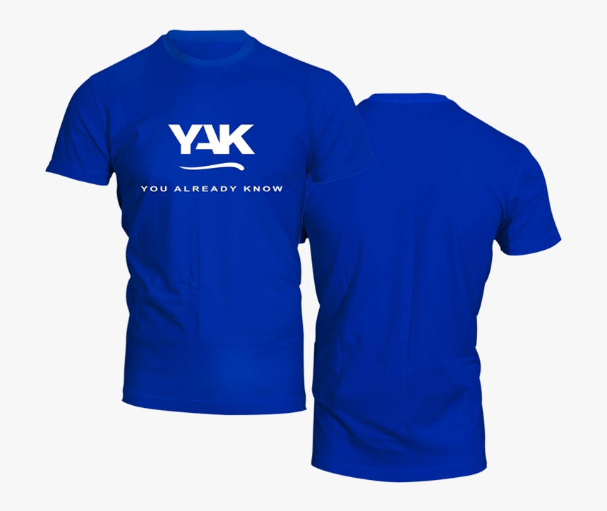 Yak Stylish Short Sleeve T Shirt 3 Royal Blue Front, HD Png Download, Free Download