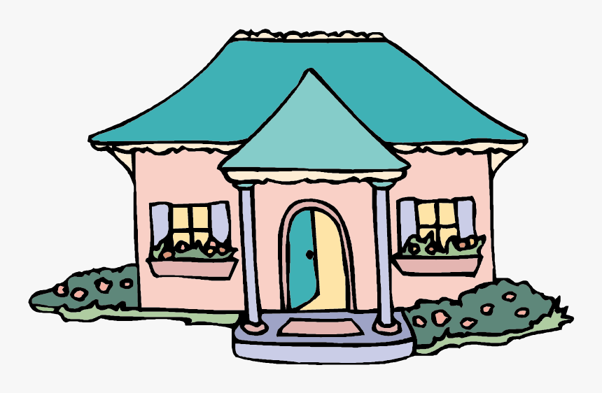 Houses Vector Cartoon Illustration Free Frame Clipart - Адаптация В ...