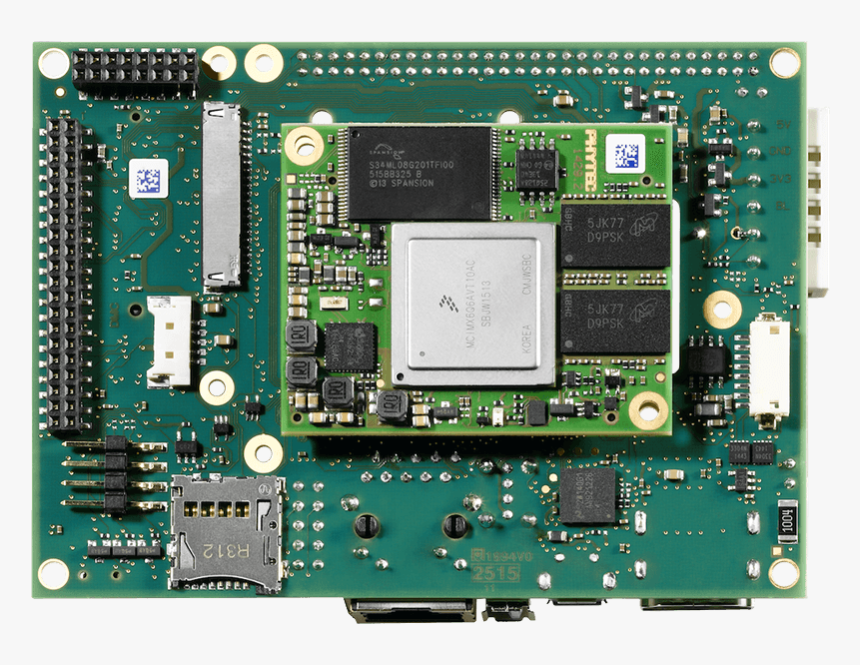 Mx 6 Single Board Computer Top View - Electronic Component, HD Png Download, Free Download