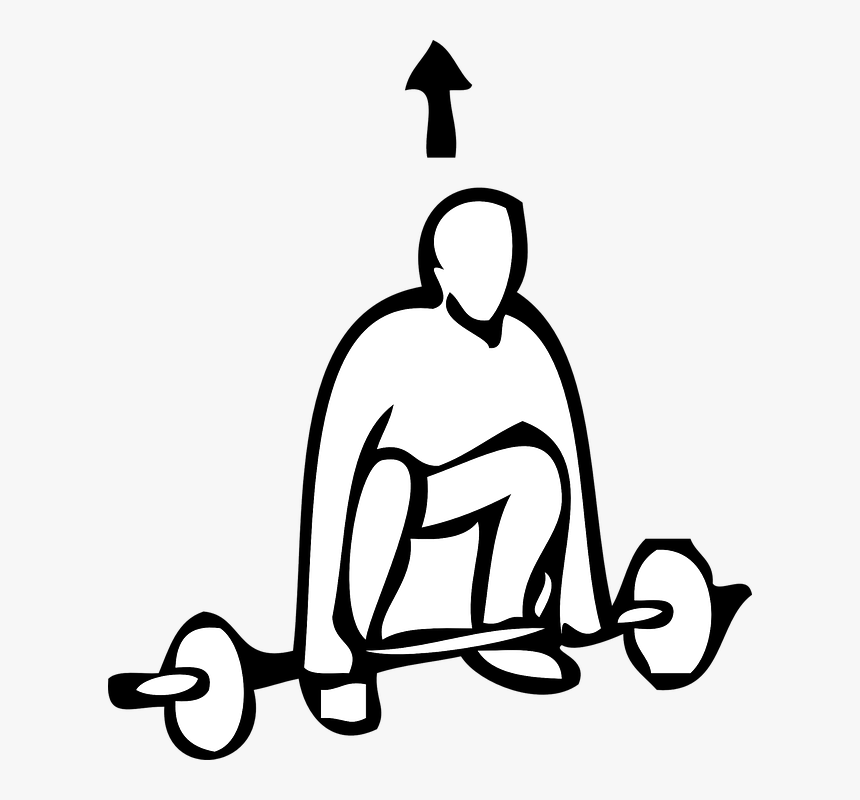 weightlifting clipart black and white tree