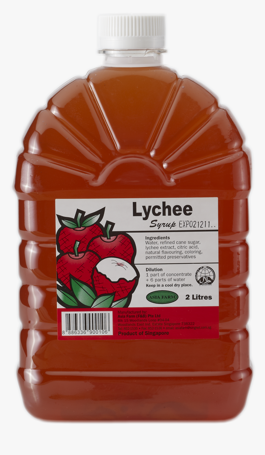 Lychee Syrup - Plastic Bottle, HD Png Download, Free Download