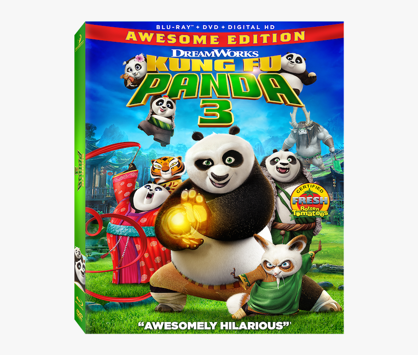 Kung Fu Panda - Kung Fu Panda 3 2016 Blu Ray, HD Png Download, Free Download