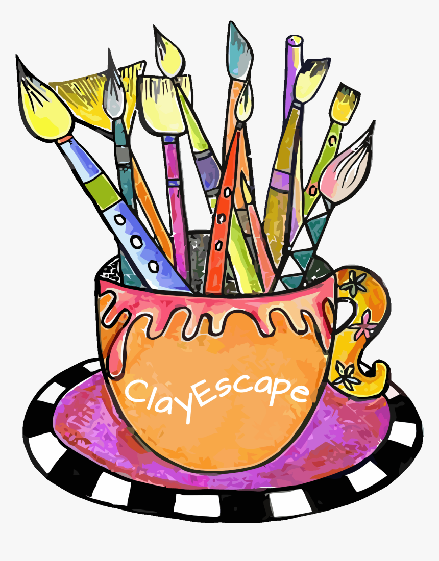 Sir Robert"s Clayescape Llc 749 Crossroads Plz, Fort - Ceramic Painting Clip Art, HD Png Download, Free Download