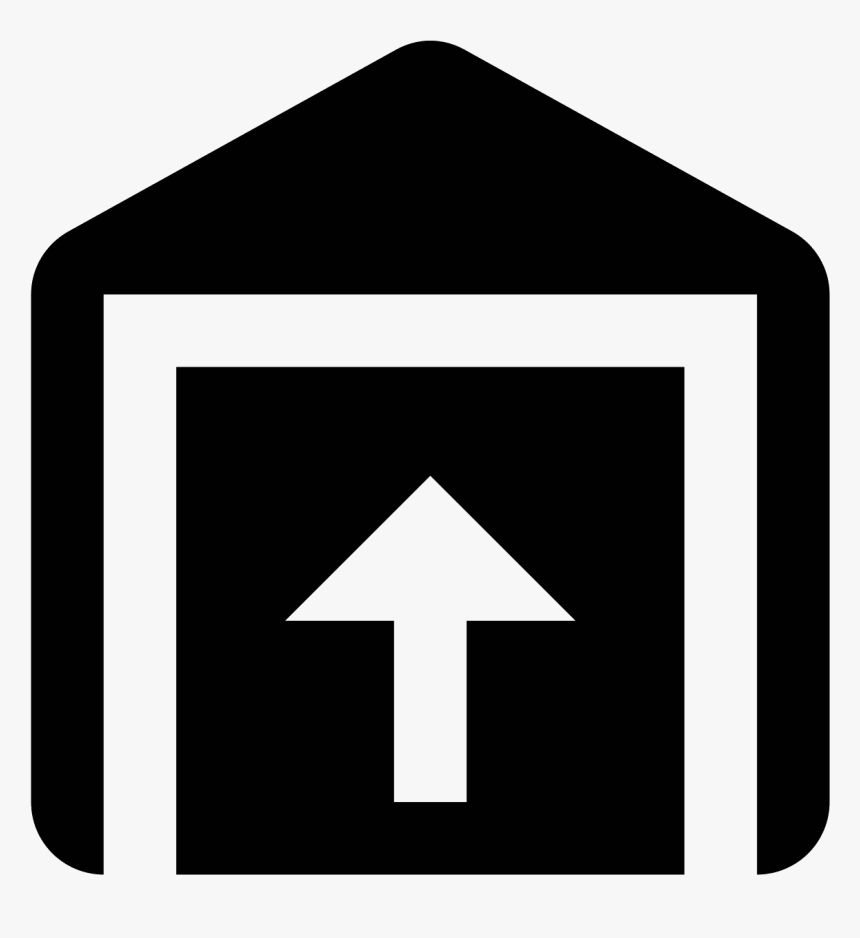 Open Garage Door图标 免费下载 Png和矢量 - Traffic Sign, Transparent Png, Free Download