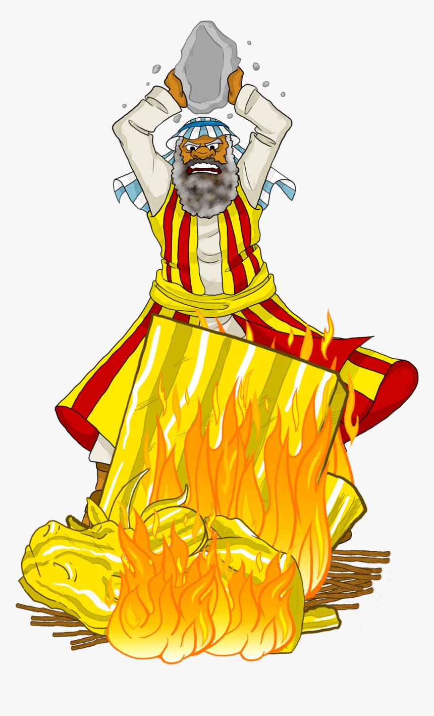 Moses Burn The Golden Calf, HD Png Download, Free Download