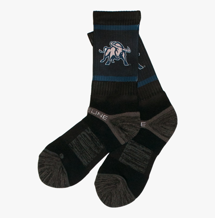 Aggie Bull Crew Socks Black - Sock, HD Png Download, Free Download