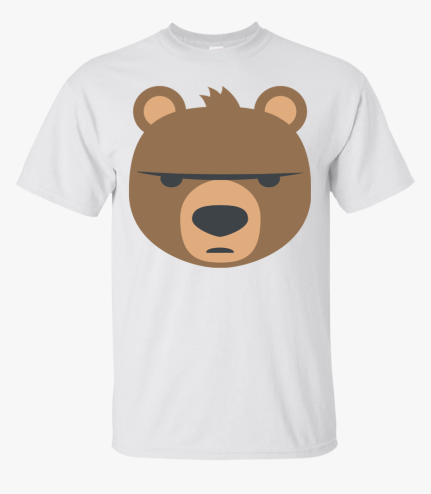 Big Bear Emoji T-shirt - Angry Bear Emoji, HD Png Download - kindpng