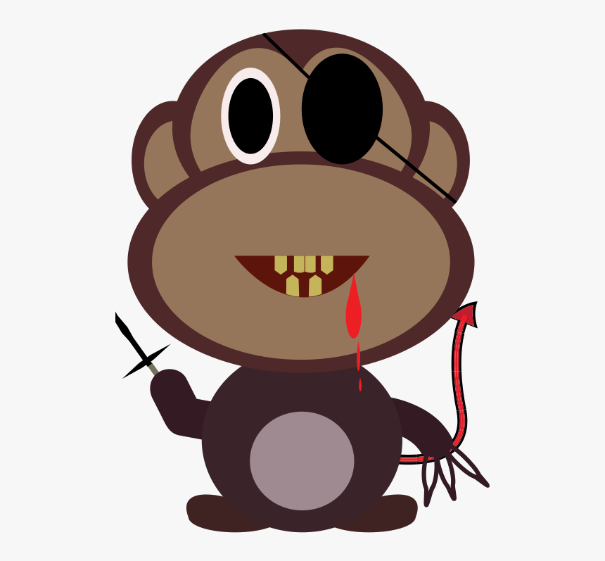 Monkey Killer - Cartoon Killer Monkey, HD Png Download, Free Download