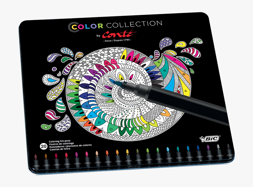 Conte Color Collection 20 Feutres, HD Png Download - kindpng