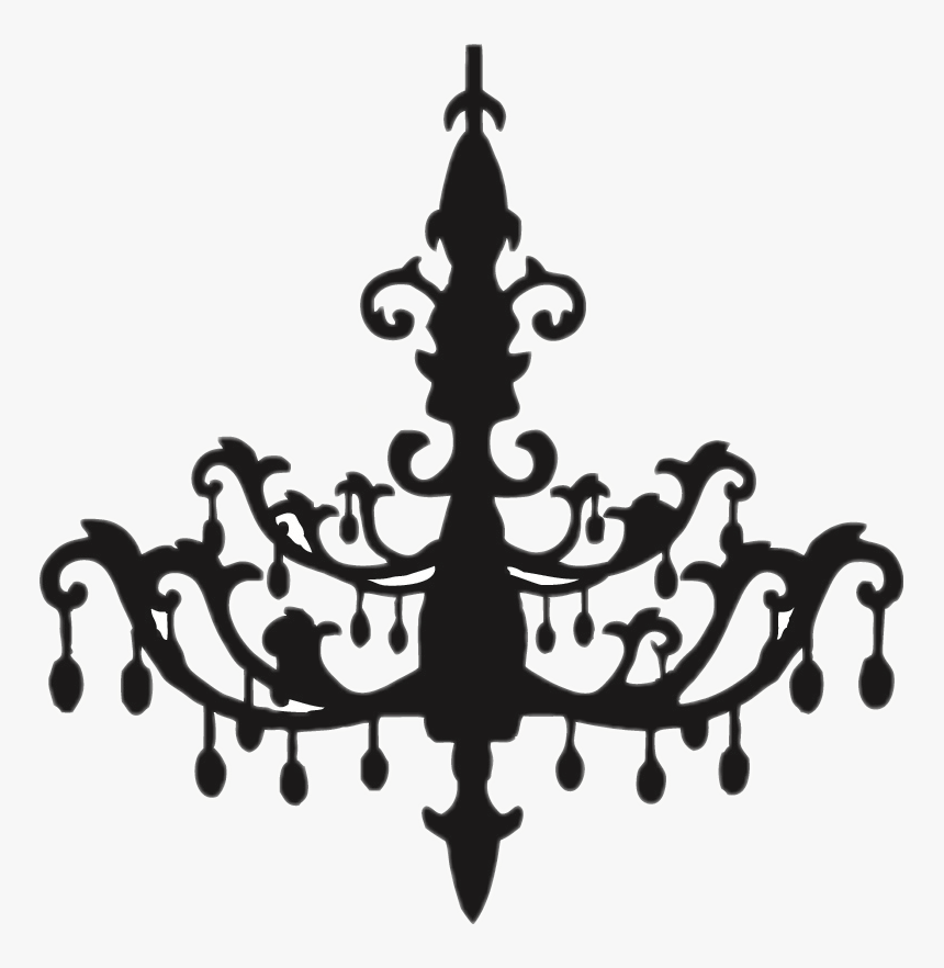 Chandelier Silhouette Png - Chandelier Clipart, Transparent Png, Free Download