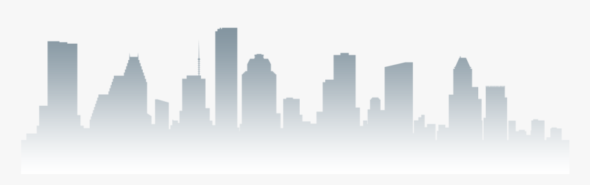 Houston Skyline Silhouette White, HD Png Download, Free Download