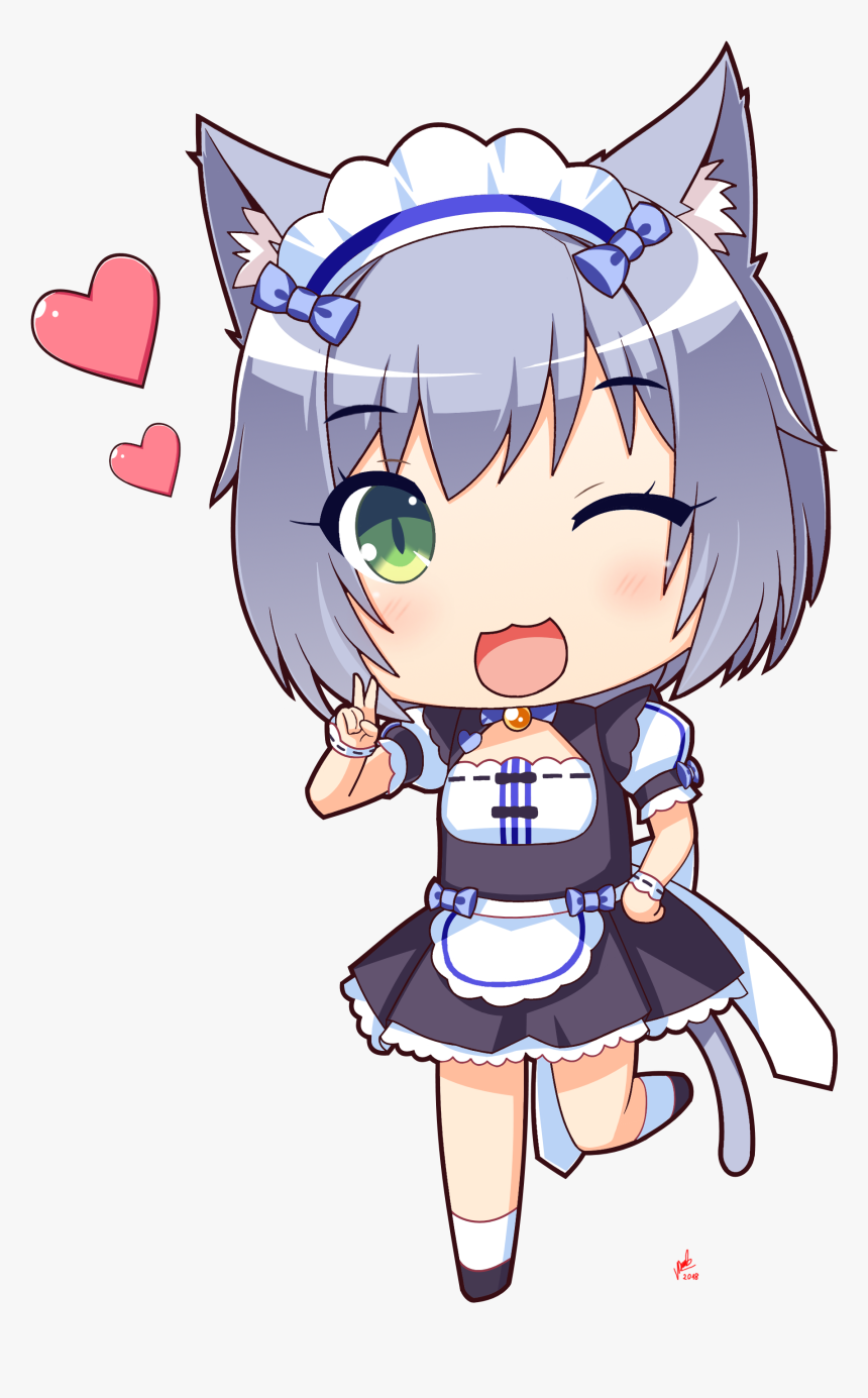 Anime Chibi Maid Outfit, HD Png Download - kindpng