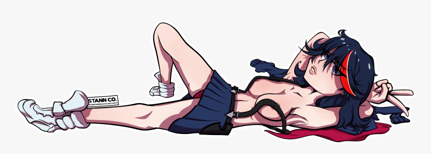 Ryuko Matoi Pin-up - Cartoon, HD Png Download, Free Download