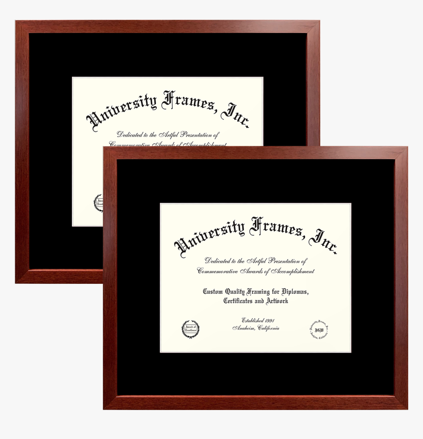 Two 6 X 8 Document Frames Unimprinted Matboard Graduate - University Diploma, HD Png Download, Free Download