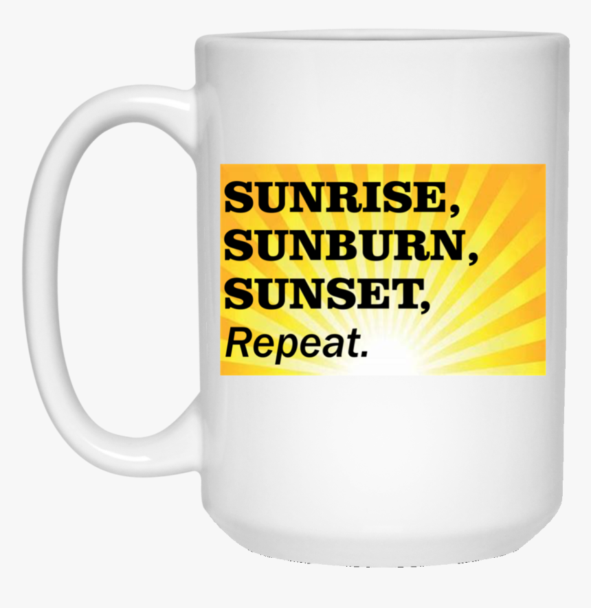 Sunrise Sunburn Sunset Repeat Burst White Drinkware - Roquette Frères, HD Png Download, Free Download