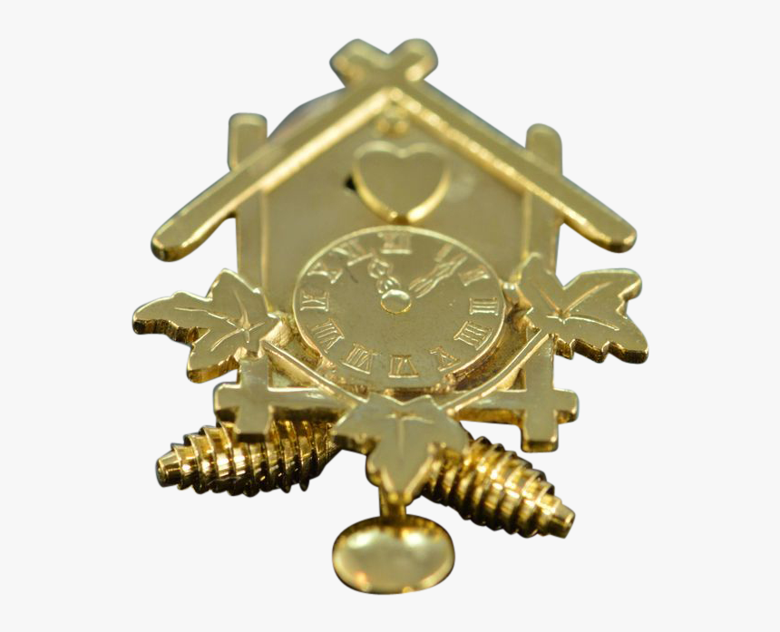 Gold Clock 3d, - Brass, HD Png Download, Free Download