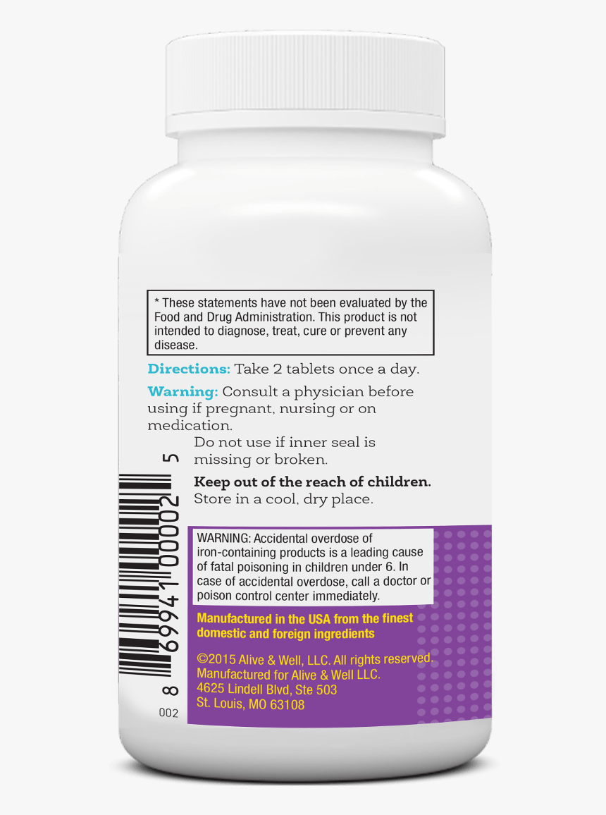 Neovitin Womens Formula Multivitamin Bottle Directions - Grape, HD Png Download, Free Download