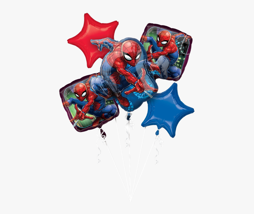 Spider-man Balloons Bouquet - Spider Man Balloon 5, HD Png Download, Free Download