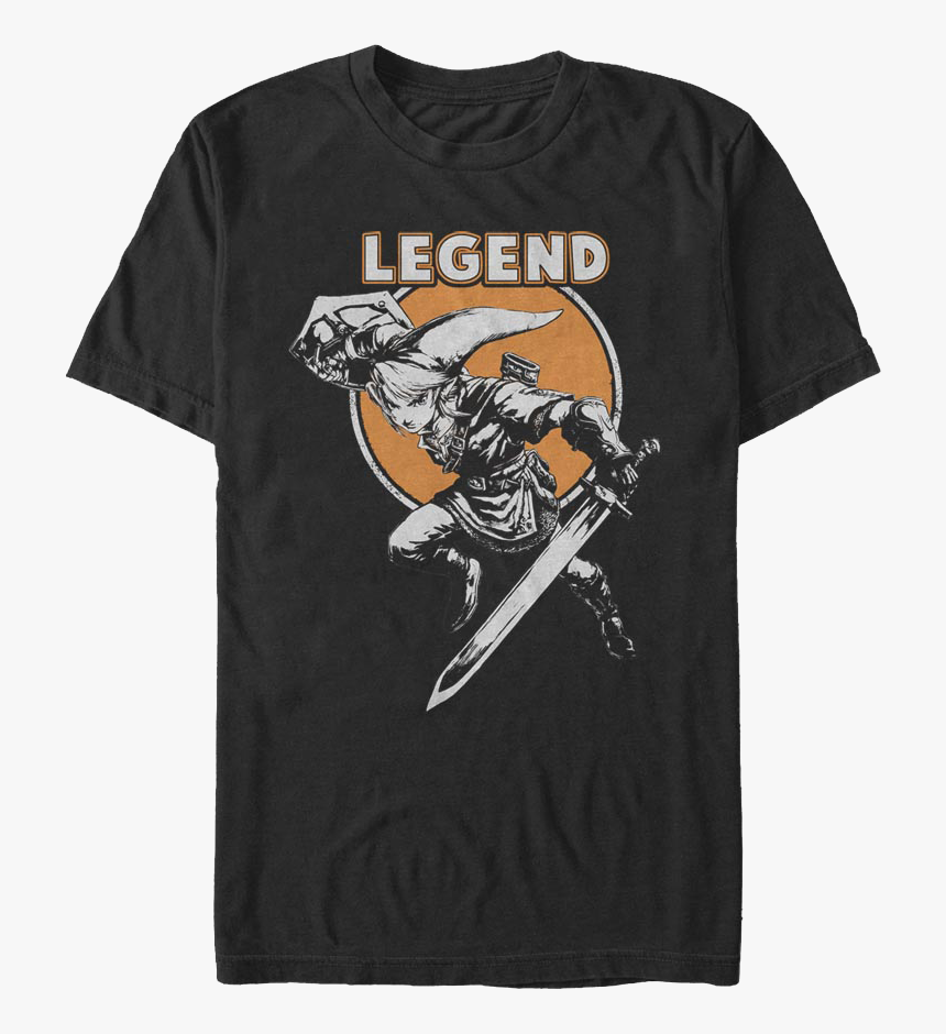 Link Hero Pose Legend Of Zelda T-shirt - T-shirt, HD Png Download, Free Download