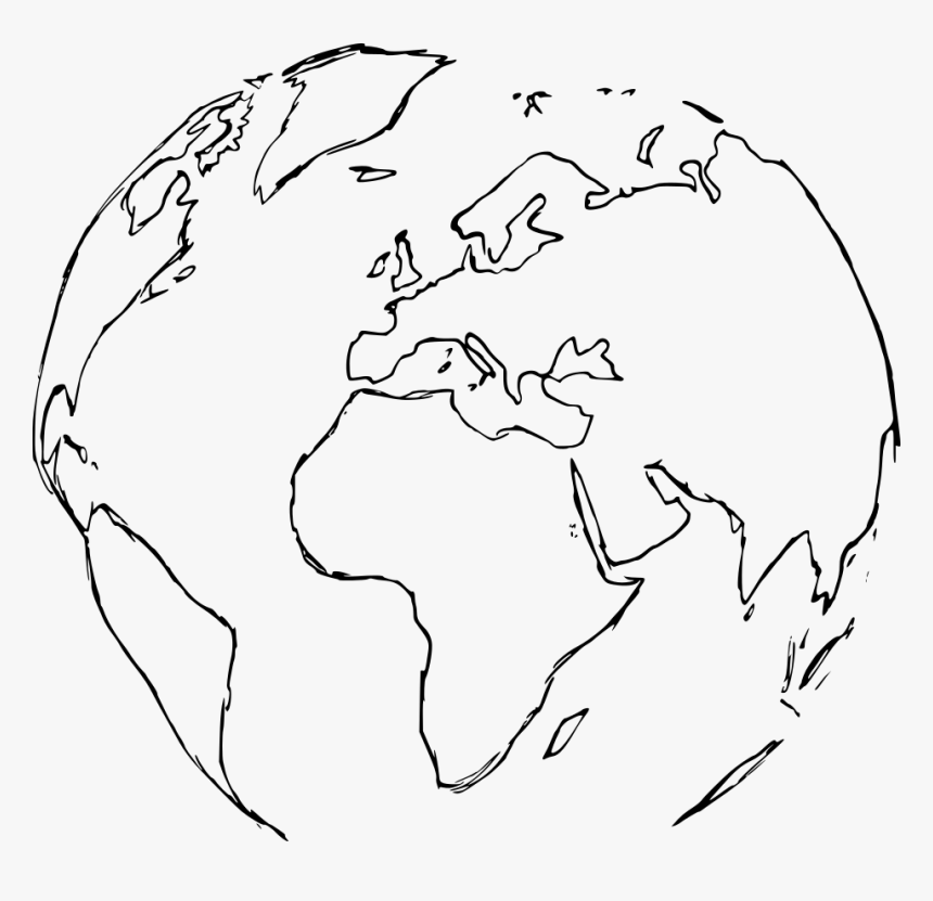 Earth Drawing Doodle 4 - Drawing, HD Png Download, Free Download