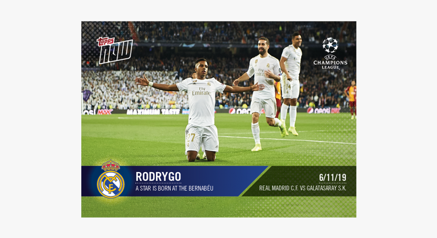 A Star Is Born At The Bernabéu - Uefa Champions League, HD Png Download, Free Download