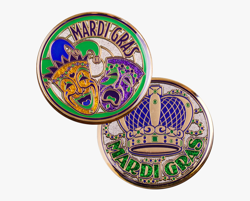 Mardi Gras Coin-0 - Mardi Gras Coins, HD Png Download, Free Download