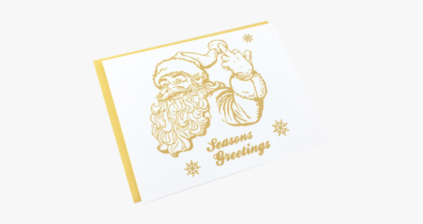 Salty Santa Christmas Card - Illustration, HD Png Download, Free Download