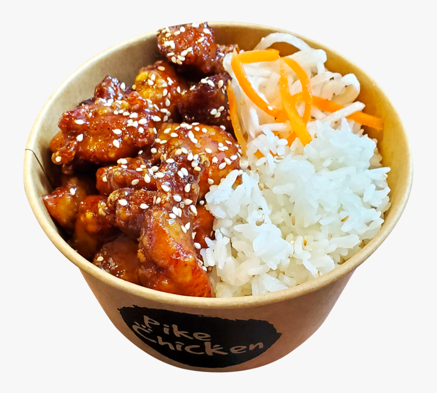 Featuredchickencupbap - White Rice, HD Png Download, Free Download